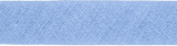 Baumwoll-Schrägband gefalzt 60/30 (Fb. 258 blassblau) Baumwoll-Schrägband gefalzt 60/30 (Fb. 258 blassblau)