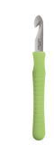 10,00mm Wollhäkelnadel Pony easy Grip, 15cm mit grünen Griff