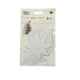 Motiv-Stickkarton (weiß)