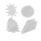 Motiv-Stickkarton (weiß)