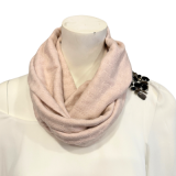 Loopschal blassrosa Strick