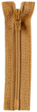 Reißverschluss karamell 10cm - nicht teilbar