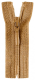 Reißverschluss karamell 30cm - nicht teilbar