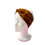 Knotenstirnband Matrix in orange