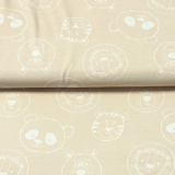 Baumwolljersey - baby face - beige