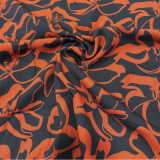 Amalia Viskose Webware rote Blüten Amalia Viskose Webware rote Blüten