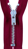 Reißverschluss beere - silber 20cm - nicht teilbar Reißverschluss beere - silber 20cm - nicht teilbar