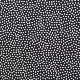 Dotty Baumwolle weiße Punkte 2mm auf schwarzem Untergrund