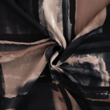 Viskosesatin - sandfarben mit Fenster Viskosesatin - sandfarben mit Fenster