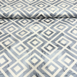 S&W • Deko Baumwolle Canvas Rauten/Marmor