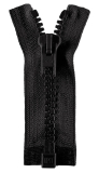 Reißverschluss schwarz 55cm - teilbar