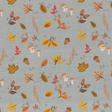 SWAFING • Baumwolljersey Igel Iggi Blätter smaragd