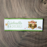 Webetikett Weihnachtsbäckerei Webetikett Weihnachtsbäckerei