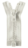Reißverschluss offwhite 75cm - teilbar Reißverschluss offwhite 75cm - teilbar