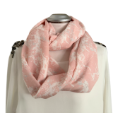 Viskoseloop - rosa Marmor