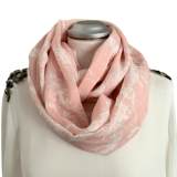 Viskoseloop - rosa Marmor