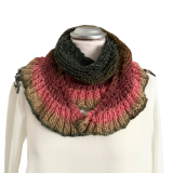 Stricktuch - kleines halbrundes Tuch aus der Mondrian