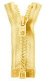 Reißverschluss hellgelb 80cm - teilbar Reißverschluss hellgelb 80cm - teilbar