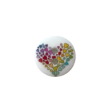Kunststoffknopf 15mm 2 Loch bunte Herzen Kunststoffknopf 15mm 2 Loch bunte Herzen