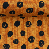 Sweat Bears Jersey - Senf/Schwarze Punkte