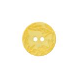 Polyesterknopf 28mm 2 Loch floral gelb