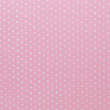 Carrie Baumwolle Sterne 1cm Hellrosa/Weiß