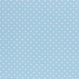 Kim Baumwolle blau mit weißen Herzen