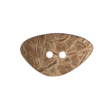 Kokosnussknopf 34mm 2 Loch ovales Dreieck