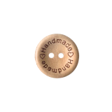 Holzknopf 20mm 2 Loch Handmade