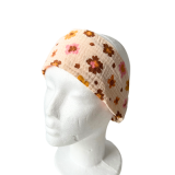 Musselinstirnband creme mit Blumen Musselinstirnband creme mit Blumen