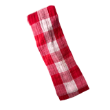 Musselinstirnband Karo rot Musselinstirnband Karo rot