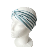 Knotenstirnband Streifen mint, weiß Knotenstirnband Streifen mint, weiß