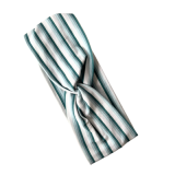 Knotenstirnband Streifen mint, weiß Knotenstirnband Streifen mint, weiß
