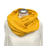 Loopschal senfgelb - italienischer Strickstoff