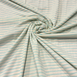 KATIA Fabrics • Slub Jersey Stripes Aqua KATIA Fabrics • Slub Jersey Stripes Aqua