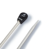 Jackenstricknadeln, Aluminium, 40cm, 4,00mm, silberfarbig