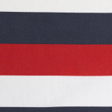 Kim Baumwolle Streifen Rot/Blau/Weiß