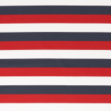 Kim Baumwolle Streifen Rot/Blau/Weiß