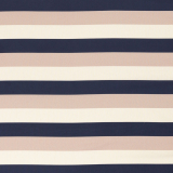 Kim Baumwolle Streifen Dunkelblau/Beige/Weiß
