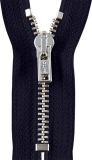 Reißverschluss marine (fb.210) - silber 12cm - nicht teilbar