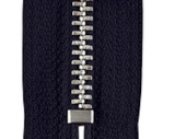 Reißverschluss marine (fb.210) - silber 12cm - nicht teilbar