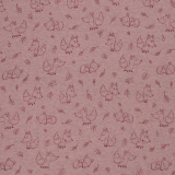 Alpenfleece Leah - süße Füchse - melange altrosa