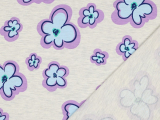 S&W Stoffe • Jersey melange - Blüten