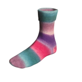 SUPER SOXX 4-FACH/4-PLY - grün/aqua/pink (Fb. 0507)