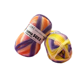 SUPER SOXX 4-FACH/4-PLY - lila/orange/rosa (Fb. 0510)