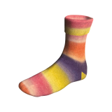 SUPER SOXX 4-FACH/4-PLY - lila/orange/rosa (Fb. 0510)