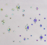 Tüll Elsa- rosa mit Sternen Tüll Elsa- rosa mit Sternen