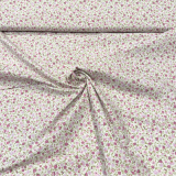Baumwollstoff Renforcé Mille Fleurs - Blüten - grün/weiß/rosa/pink Baumwollstoff Renforcé Mille Fleurs - Blüten - grün/weiß/rosa/pink