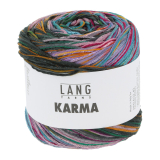 Lang Yarns - Karma - blau-beere-dunkelgrün (Fb. 03)
