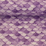 Baumwolle - Schuppen in flieder - Mermaid - Swafing